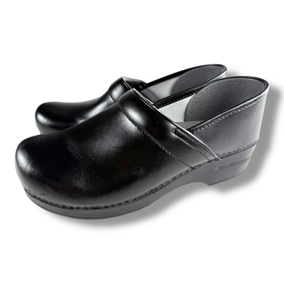 Dansko Professional Chef Kitchen Clogs Black Leather Size 7.5 Mens 41 EU - Picture 2 of 8